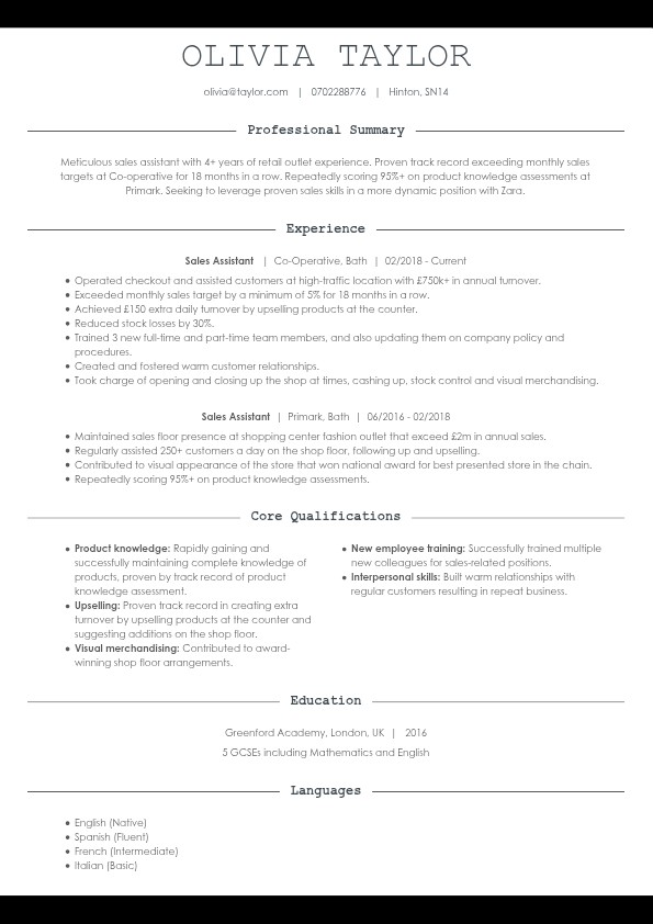 Elegant template preview