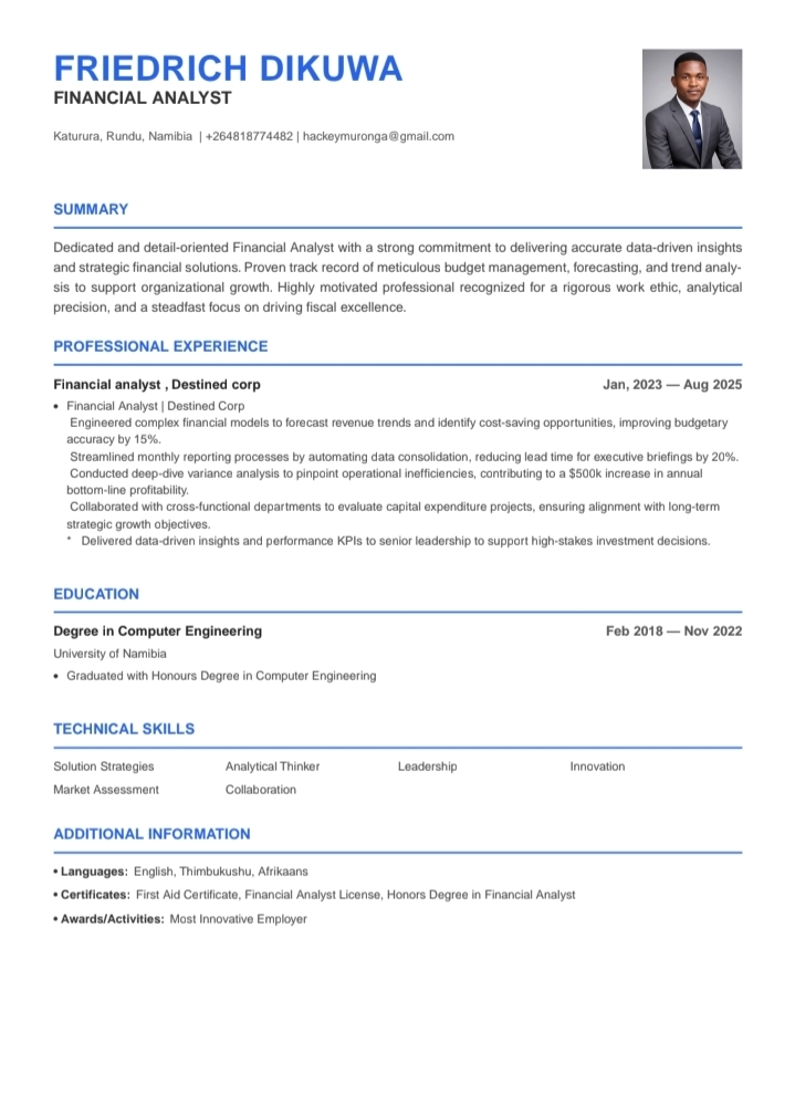 Professional template preview